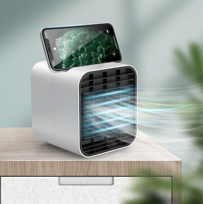 HEBRON Rechargeable Mist Fan DC5v 2.4A Desktop Water Cooling Fan