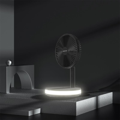 Remote Control Retractable Battery Folding Fan For Household Outdoor Camping