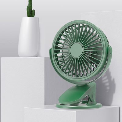 Oscillating Rechargeable Clip Fan 3 Blade 6 Inch Clip On Fan