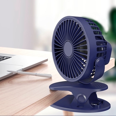 Corded Electric Rechargeable Clip Fan 0.2Kg Push Button Control