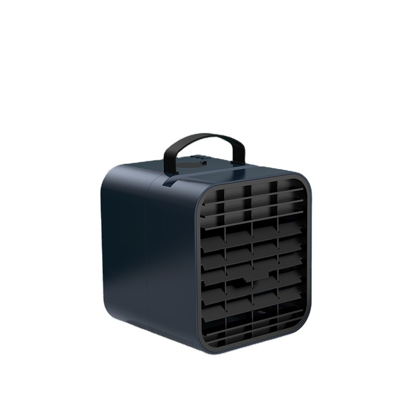 HEBRONFAN Mist Table Fan Cordless 24 Hour Black White Customizable Color